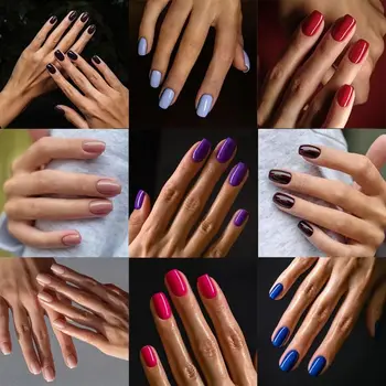 24pcs Съвети за нокти DIY преса върху ноктите LongBallerina фалшиви нокти чист цвят френски