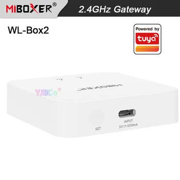 Miboxer WL-Box2 2.4GHz шлюз Wifi контролер DC5V съвместим с IOS / Andriod система Безжично приложение / дистанционно / гласово управление