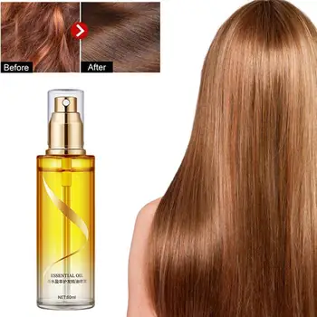 80ml аромат грижа за косата етерично масло спрей ремонт груба боя повредена коса корен измиване безплатна грижа хранене гладка коса същност масло