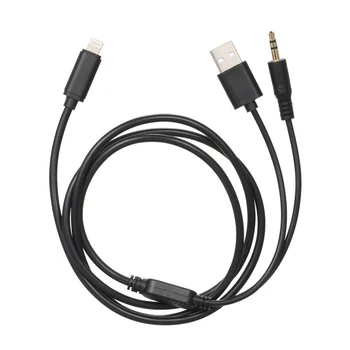 Медиен кабел Аудио водещ адаптер Замяна за BMW Mini iPod iPhone 5 6 7 8 X SE интерфейсен медиен интерфейсен кабел