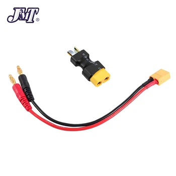 JMT 4.0mm бананов щепсел към XT60 кабел за зареждане силиконов проводник с XT60 конектор за преобразуване на щепсела за зарядно устройство за баланс B6