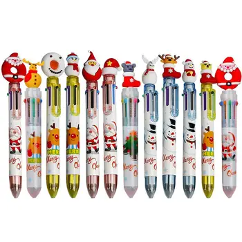 Многоцветна писалка забавни писалки с прибиращ се и многоцветен дизайн практичен и гладък писане многоцветен писалка за училищни пособия