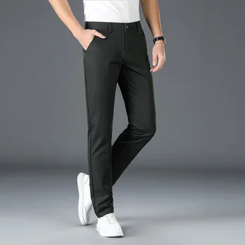 2023 Пролет Есен Мъжки ежедневни панталони Man Slim Fit Chinos Модни панталони Мъжки официални панталони Маркови дрехи плюс размер E95