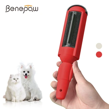 Benepaw Pet Hair Remover Comfy Non-Slip Handle Dog Cat Portable Pet Lint Roller Self-Cleaning Base Couch Car Seat Carpet Bedding