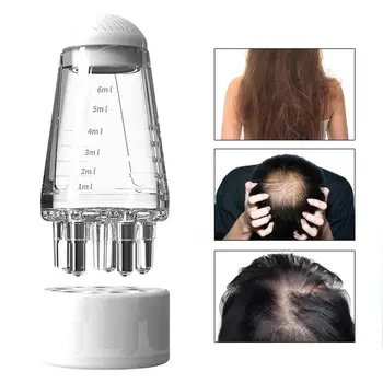 Апликатор за скалп Течен гребен за растеж на косата Серуми Масло Nourish Mini Portable Корените на косата Масаж Гребен за коса