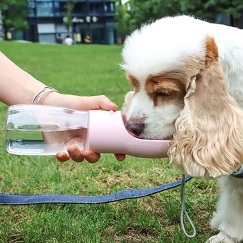Portable Pet Drinking Mug, Travel Dog Water Bottle, Creative Design, Walking Mug, Лесен за използване, Консумативи за домашни любимци