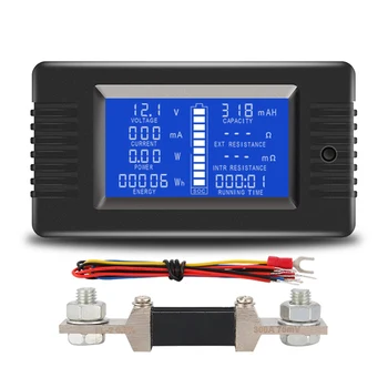PZEM015 Цифров DC 0-200V ток на напрежение с 300A шунт Тестер за автомобилни батерии Монитор за измерване на напрежението 12V 24V 48V