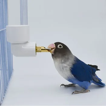 130ML Кана за пиене на папагали Голяма автоматична поилка за вода за домашни любимци Chinchilla Rabbit Water Cup Outdoor Cage Chicken Bird
