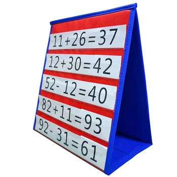 Детска настолна джобна диаграма Безопасен полиестерен материал Математически учебни играчки за визуално когнитивно обучение САЛ99