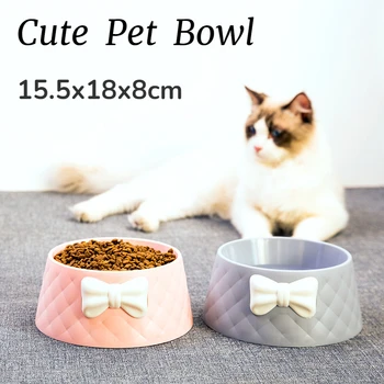 Pet Bowl Small,Cute Bowl,Flat-Faced Dog Breeds,Non-Slip,Cat Food Bowls Non Slip Wide Shallow Cat Dish,Relief of Whisker Fatigue