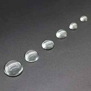 5pcs 6mm 7.8mm 8mm мини оптично стъкло фокусно разстояние LED оптика Plano изпъкнал обектив кондензатор стъкло LED обектив