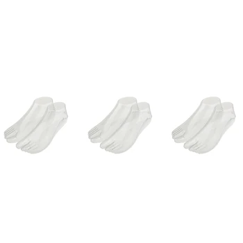 3Pair женски крака манекен прашки стил крак модел за сандал обувки чорап бижута дисплей - ясно