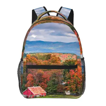 Peacham Vermont есенна сцена раница жени мъже голям капацитет раница открит пътуване чанта случайни раница