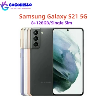 Оригинален Samsung Galaxy S21 5G G991N Android мобилен телефон 128 GB ROM12GB RAM 6.2