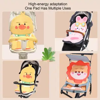  Бебешка количка Сгъстяване на топла памучна дишаща количка Столче за хранене на седалката Възглавница Liner Mat Cover протектор за количка