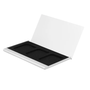 5X алуминиева сплав карта с памет кутия кутия притежатели за 3PCS SD карти