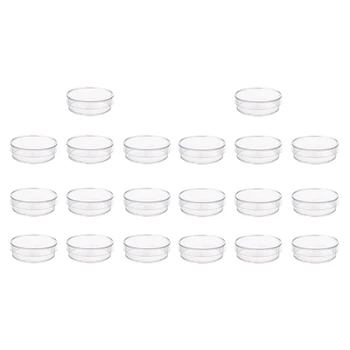 20 бр. 35Mm X 10Mm стерилни пластмасови петриеви съдове с капак за LB плоча мая (прозрачен цвят)