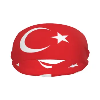 Sports Sweatband дишаща лента за глава Sweat Hair Head Band Турция флаг йога лента за глава