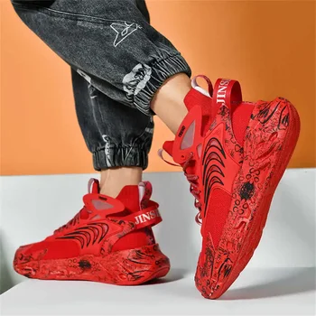 plateforme кръгъл нос на открито мъжки обувки Ходещи модни мъжки маратонки кафяви спортни обувки кошница tenisky високо качество ниска оферта YDX1