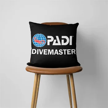 Scuba driver Padi logo-Възглавница Cover за диван, калъфка за възглавница, седалка, калъфка за възглавница за хвърляне на кола, декорация за дома, 513