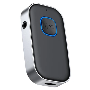 Нов Bluetooth 5.0 приемник автомобилен AUX аудио приемник конвертор 3.5mm жак Bluetooth адаптер