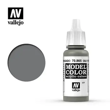 Vallejo Paint Acrylic Spain AV 70865/177 Acero Engrasado Oily Steel Model Coloring Water-Based Hand Painted Gunpla Gundam
