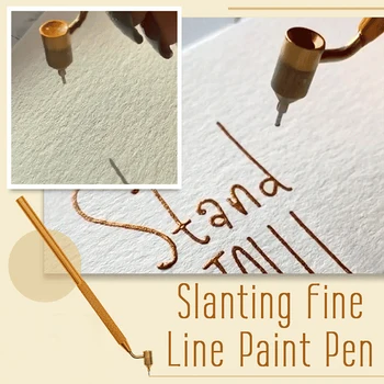 Fluid Fine Line Touch up Paint Gold TIP Detailing Precision Paintbrush Paint Applicator Pen for Writer Scratch Repair 0.5/0.7mm