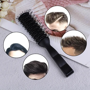Men Пластмасови Vent четка за коса гребен антистатичен, масаж коса грижи ребра гребен за мъже бръснар фризьорство масаж четка за коса