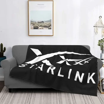 SpaceX Starlink одеяло фланела смешно дишащо хвърляне одеяло за легла Lounge пролет есен