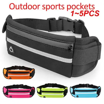 1 ~ 5PCS Running Waist Bag Gym Fanny Outdoor Belt Bag Mobile Phone Pack за мъже Жени Бягане Джогинг Run Pouch Хидратация Колоездене