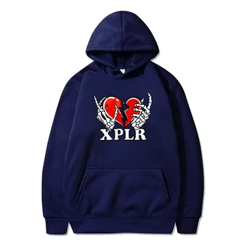 2024 Ново лого модни дрехи XPLR Heartbreak Hoodie Sam and Colby Merch Улично облекло с дълъг ръкав Мъже Дамски суитчър с качулка