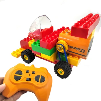 DIY 9656 Големи частици механично образование градивен блок RC моторна кола за 45002 деца студент парен робот превозно средство тухли играчки