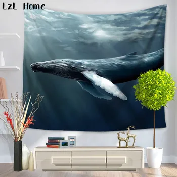 LzL Начало 3D кит цифрова живопис гоблен Начало декор стена висящи гоблени диван стол капак йога мат врата завеса покривка за маса