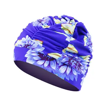 Плувна шапка полиестерна лятна дишаща плувна шапка за къпане за дълга коса Летен плаж Водни спортове Сърф Възрастни Жени
