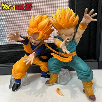 Dragon Ball Z фигури Son Goten Trunks аниме фигура Pvc Gk Super Saiyan фигурка Dbz статуя декорация колекция модел подарък играчка