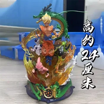 Dragon Ball Z аниме фигура Super Saiyan син Goku Shenron действие фигурка Pvc статуя модел колекция орнамент рожден ден играчка подарък