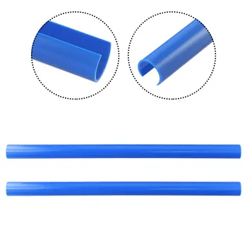 Удобен издръжлив нов практичен решетка Trim ленти обвивам V скоба ABS ярко синьо декор за BMW E60 предна пластмаса