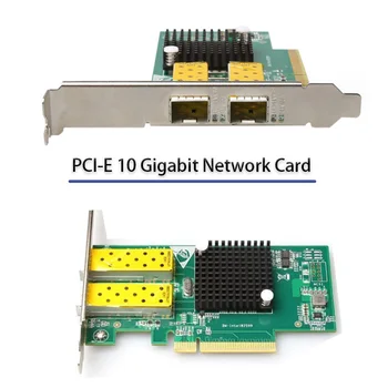 Високоскоростна игра Гигабитов мрежов адаптер 10000Mbps игра PCIE карта 10 гигабитова оптична мрежова карта RJ-45 LAN адаптер Lan карта