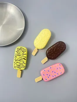 Симулиран сладолед шоколадов сладолед Creative Matcha щипка за коса страничен клип