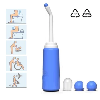Handheld измиване бременна пръскачка биде преносим дълъг дюза бебе 500Ml голям капацитет тоалетна пътуване личен чистач