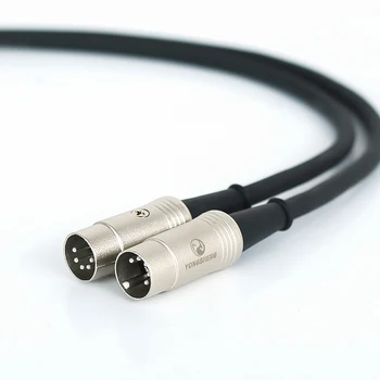 стандартен 5-пинов MIDI свързващ кабел Безкислородна медна сърцевина Двойна мъжка щепсела PVC повърхностен слой 1/2/3/6/10 метра