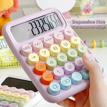 Научен калкулатор Kawaii Инструменти за изчисляване на цветовете Преподаване на математика Канцеларски материали Корейски училищни пособия Подаръци за ученици