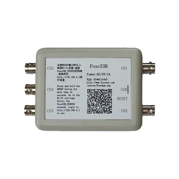 Fosc53b Безжичен Wi-Fi 5-канален USB осцилоскоп Виртуално съхранение на данни Записващо устройство за придобиване Комплекти инструменти за автомобилна поддръжка