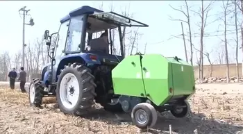Трактор монтиран PTO мини кръг сено слама балиране машина чембероване машини ликвидация вземете бали