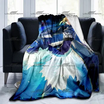 Анимирани съдба Saber богиня одеяло меки фланела одеяло климатик юрган преносим дом пътуване офис одеяло