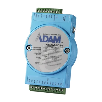 12-ch изолиран универсален I / O Modbus TCP модул Advantech ADAM-6024-D