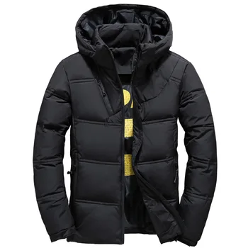 Men Down Jacket Male White Duck Hooded Outdoor Thick Warm Padded Snow Coat -20 Degree Winter Parkas Oversize M-5XL