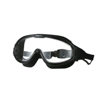 Очила за плуване за възрастни Регулируема плътност с тапи за уши Силиконови очила за плуване Водолазна маска HD очила против мъгла