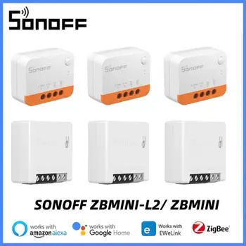 SONOFF ZBMINI-L2 / ZBMINI Zigbee DIY интелигентен превключвател модул Не се изисква неутрален проводник 2 начин контрол домашна автоматизация за Alexa eWelink