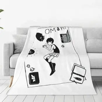 Omori Базил Обри аниме игра одеяло покритие размита хвърлят одеяло лято климатик декорация меки топли леглаprea